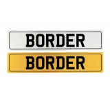 NUMBER PLATES FRONT AND REAR WITH BORDER PAIR 